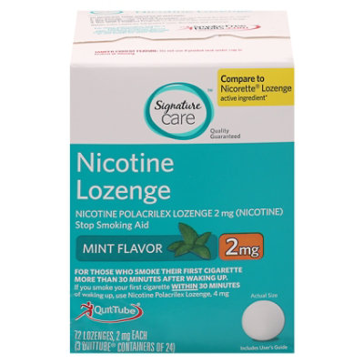 Signature Select/Care Nicotine Lozenge Mint 2mg - 72 Count - Image 4