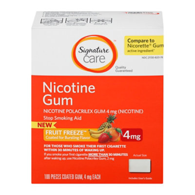 Signature Select/Care Nicotine Gum Coated Fruit 4mg - 100 Count - Image 4