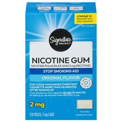 Signature Select/Care Uncoated Nicotine Gum 2 Mg - 110 Count - Image 3