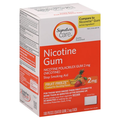 Signature Select/Care Nicotine Gum Coated Fruit - 100 Count - Image 1