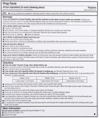 Signature Select/Care Nicotine Gum Coated Ice Mint 2mg - 100 Count - Image 6