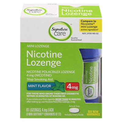 Signature Select/Care Nicotine Lozenge Mint Mini - 81 Count - Image 4