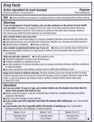 Signature Select/Care Nicotine Lozenge Mint Mini - 81 Count - Image 6