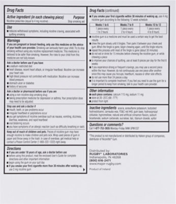 Rugby Nicotine Gum Cinnamon 4mg - 100 Count - Image 4