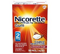 Nicorette Surge Gum Cinnamon 2 Mg - 100 Count