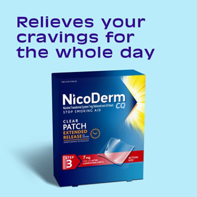 Nicoderm Cq Step 3 Clear Patch 7mg - 14 Count - vons