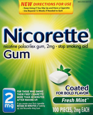 Nicorette 2 Mg Fresh Mint Gum - 100 Count - Image 2