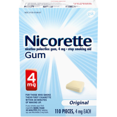 Nicorette Original Gum Starter Kit 4 Milligram - 110 Count - Image 1
