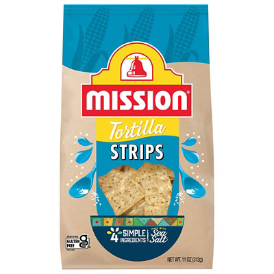 Mission Strips White Corn Tortilla Chips - 11 Oz - Image 3