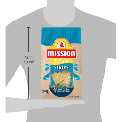 Mission Strips White Corn Tortilla Chips - 11 Oz - Image 5