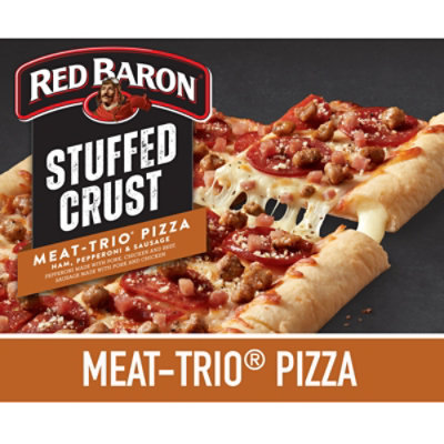 Red Baron Stuffed Crust Meat Trio Frozen Pizza - 24.66 Oz - Image 1