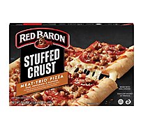 Red Baron Stuffed Crust Meat Trio Frozen Pizza - 24.66 Oz