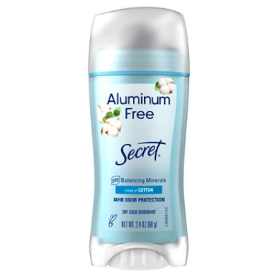 Secret Aluminum Free Cotton Deodorant - 2.4 Oz - Image 1