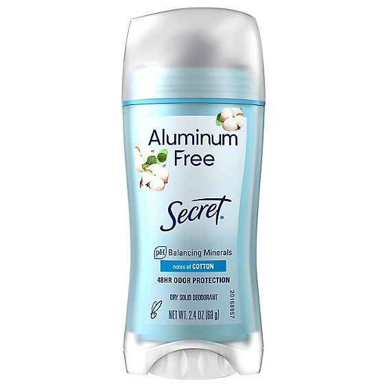 Secret Aluminum Free Cotton Deodorant - 2.4 Oz