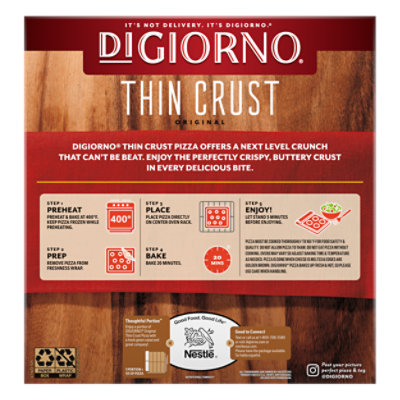 DiGiorno 12 Inch Supreme Originial Thin Crust Frozen Pizza Pack - 23.3 Oz - Image 2