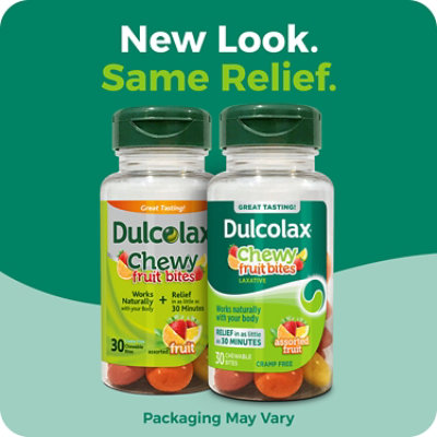 Dulcolax Saline Laxative Chewy Fruit Bites Assorted Fruit - 30 Count - Image 2