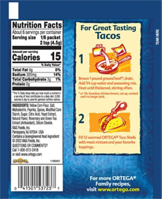 Ortega Original Taco Seasoning Mix - 1 Oz - Image 5
