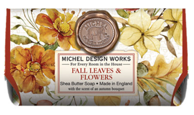 Fall Leaves & Flowers Large Bath Soap Ba - .6 LB - Image 1