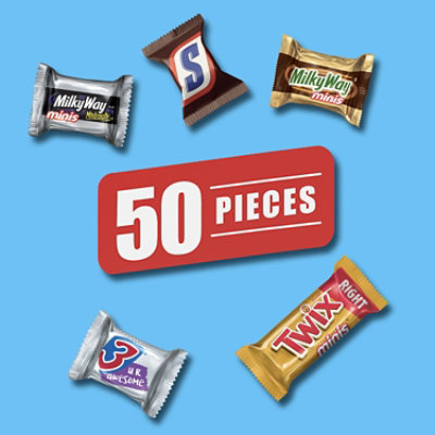 Mars Variety Pack Milk & Dark Chocolate Candy Bars Bag - 50 Count - Image 3