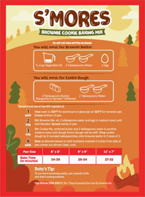 Betty Crocker Smores Brownie Cookie Kit - 18.5 Oz - Image 6