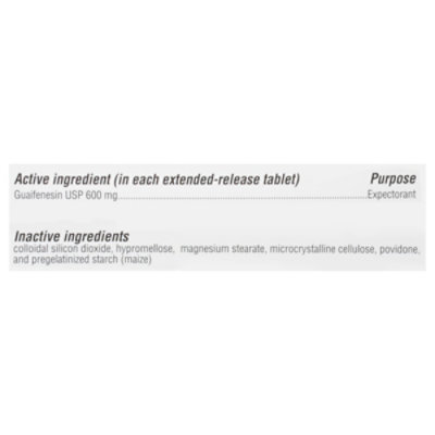 Signature Select/Care Mucus Relief Extended Release Tablets 600 mg - 20 Count - Image 4