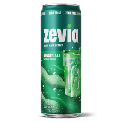Zevia Zero Sugar Ginger Ale Soda - 12 Fl. Oz. - Image 1