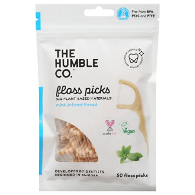 The Humble Co Dental Floss Picks Mint - 60 CT - Image 3