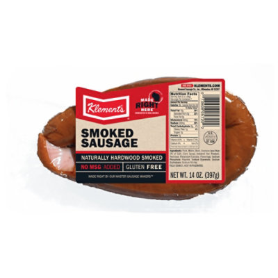 Klements Smoked Sausage Loop - 14 Oz - Image 1