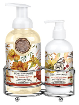 Fall Leaves & Flowers Handcare Caddy - 2.1 LB - Image 1