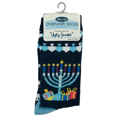Shu Chanukah Socks Adult - EA - Image 3