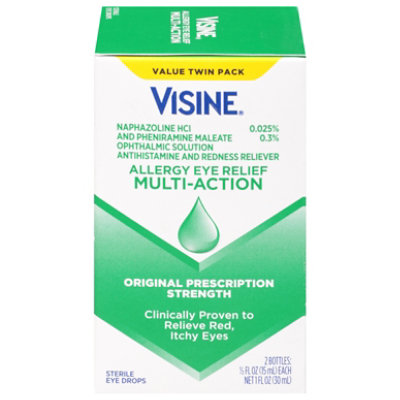 Visine Multi Action Allergy Eye Relief Twin Pack - 2-0.5 Fl. Oz. - Image 3