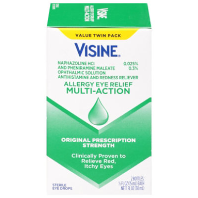 Visine Multi Action Allergy Eye Relief Twin Pack - 2-0.5 Fl. Oz. - Image 1
