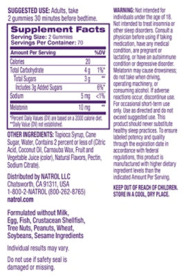 Natrol Strawberry Melatonin 10 mg Gummies - 140 Count - Image 2