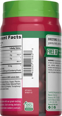 Nature's Truth Cranberry Gummies - 60 Count - Image 6