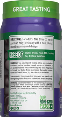 Nature's Truth Iron Gummies - 60 Count - Image 3