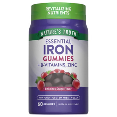 Nature's Truth Iron Gummies - 60 Count - Image 1