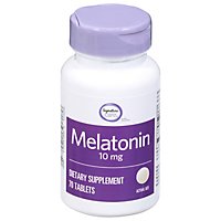 Signature Care Melatonin 10 mg Tabs - 70 Count - Image 3