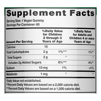 Nature's Truth Melatonin 1 mg Gummies - 60 Count - Image 2