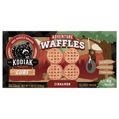 Kodiak Cubs Adventure Cinnamon Mini Waffles Box - 9.88 Oz - Image 3