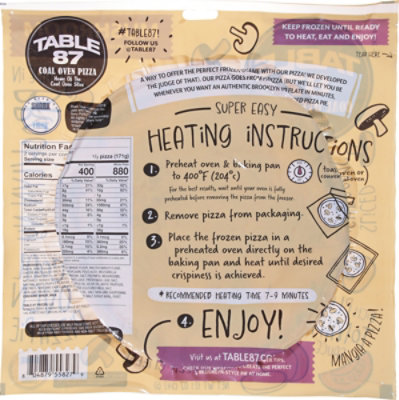 Table 87 Mushroom Truffle Pizza - 9.8 Oz - Image 6