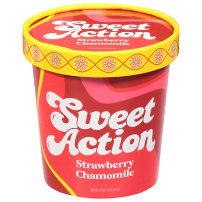 Sweet Action Ice Cream Strawberry Chamomile - 16 OZ - Image 3