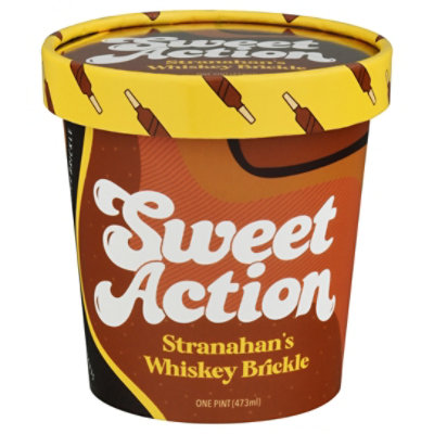 Sweet Action Ice Cream Stranahan's Whisky Brickle - 16 OZ - Image 3