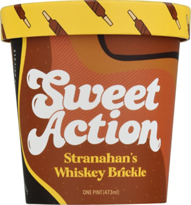 Sweet Action Ice Cream Stranahan's Whisky Brickle - 16 OZ - Image 2