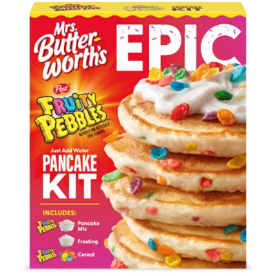 Mrs. Butterworth's Epic Fruity Pebbles Pancake Mix Kit - 26.27 Oz - Image 1