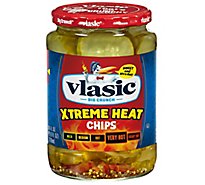 Vlasic Xtreme Heat Pickle Chips - 24 Fl. Oz.
