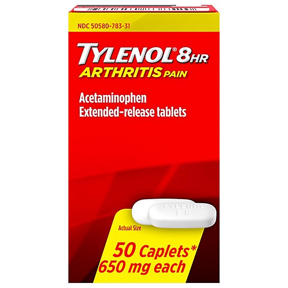 Tylenol 8 Hour Arthritis Pain Caplets for Joint Pain Relief- 50 Count