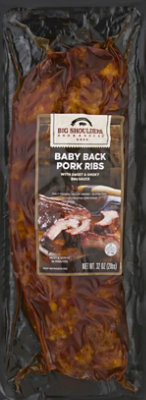 Big Shoulders Smokehouse Baby Back Pork Ribs Sweet & Smoky BBQ - 32 Oz - Image 2