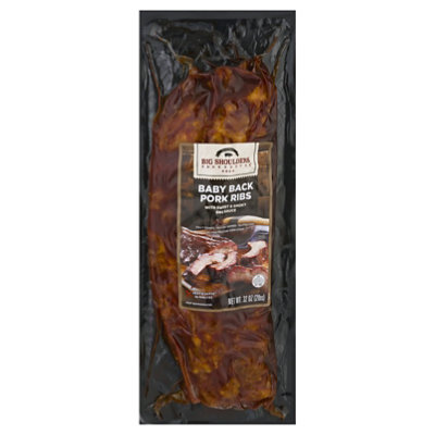 Big Shoulders Smokehouse Baby Back Pork Ribs Sweet & Smoky BBQ - 32 Oz - Image 1