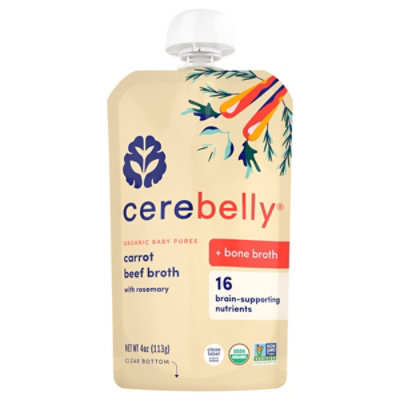 Cerebelly Beef Broth Carrot With Rosemary - 4 OZ