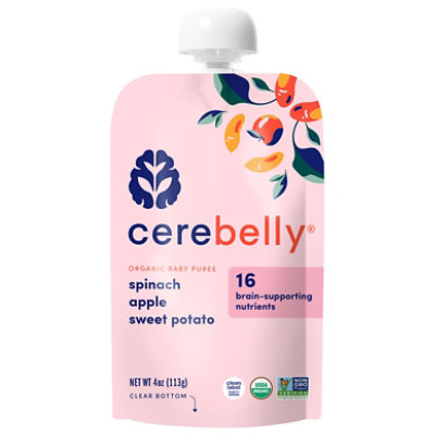 Cerebelly Puree Baby Spinach Apple - 4 OZ - Image 3